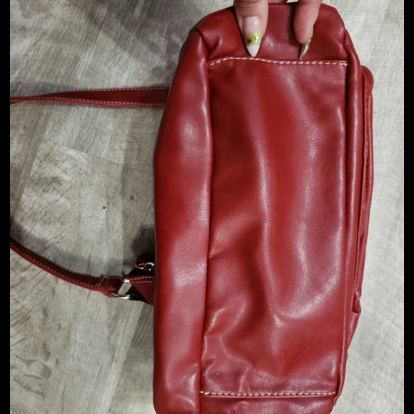 🆕️NWOT Red Shoulder Purse with a built-in wallet on front - Picture 8 of 15